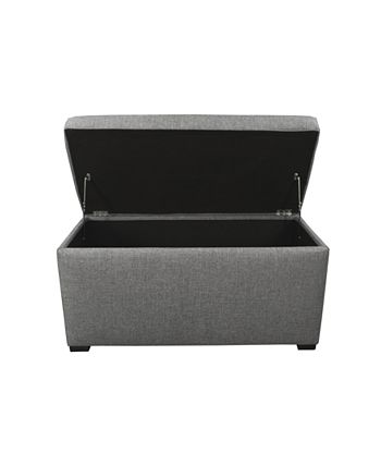 MJL Furniture Designs Angela Fabric Upholstered Storage Trunk 5 MJL Furniture Designs Angela Fabric Upholstered Storage Trunk - Image 3