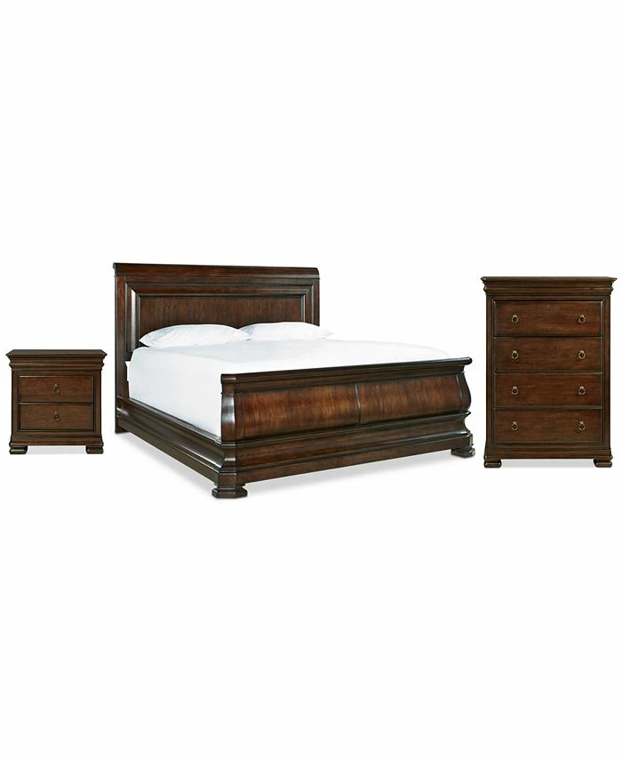 Reprise Cherry Bedroom Furniture, 3-Pc. Set (California King Bed, Nightstand & Chest) 3 Reprise Cherry Bedroom Furniture, 3-Pc. Set (California King Bed, Nightstand & Chest)