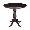 International Concepts 36 Round Top Pedestal Table - 34.9H -Costway Shop 12885294 fpx