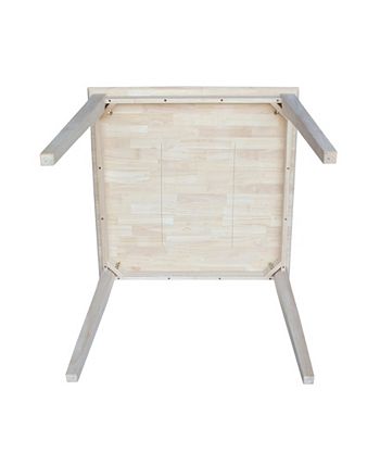 Solid Wood Top Table International Concepts Solid Wood Top Table -Costway Shop