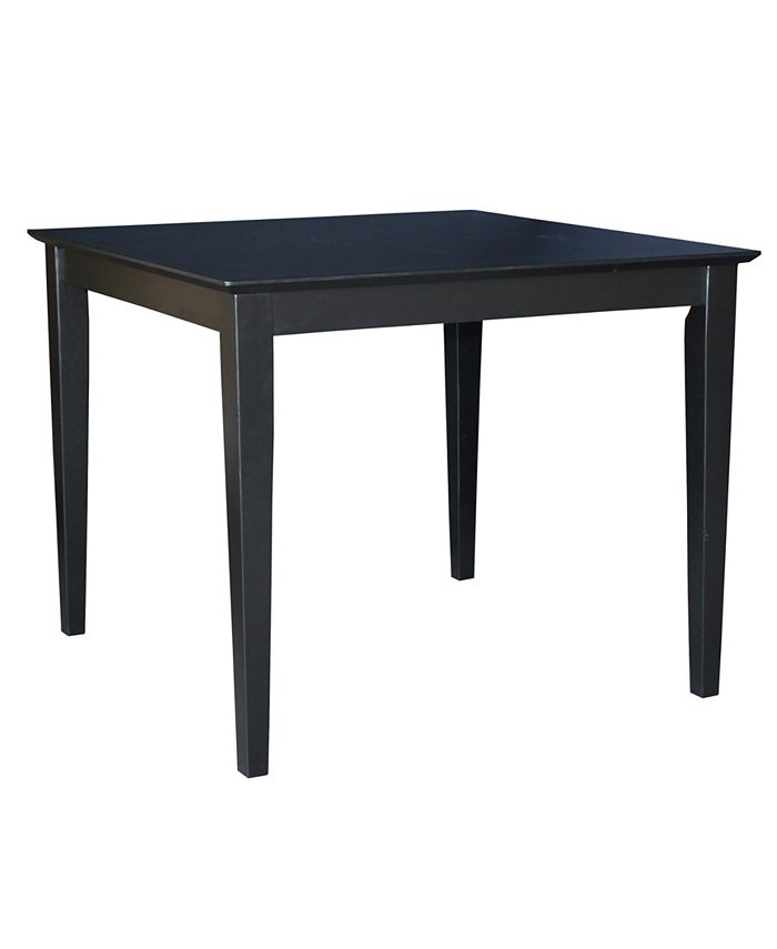 Solid Wood Top Table International Concepts Solid Wood Top Table -Costway Shop