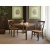 International Concepts 36X36 Dining Table With 2 X-Back Chairs -Costway Shop 12885590 fpx