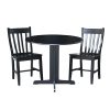 International Concepts 36 Dual Drop Leaf Table With 2 San Remo Chairs 2 International Concepts 36 Dual Drop Leaf Table With 2 San Remo Chairs -Costway Shop 12885747 fpx