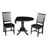 International Concepts 42 Dual Drop Leaf Table With 2 Mission Chairs -Costway Shop 12885749 fpx