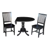 International Concepts 42 Dual Drop Leaf Table With 2 Mission Chairs -Costway Shop 12885749 fpx