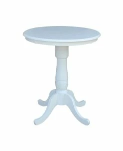 International Concepts 30 Round Top Pedestal Table- 34.9H