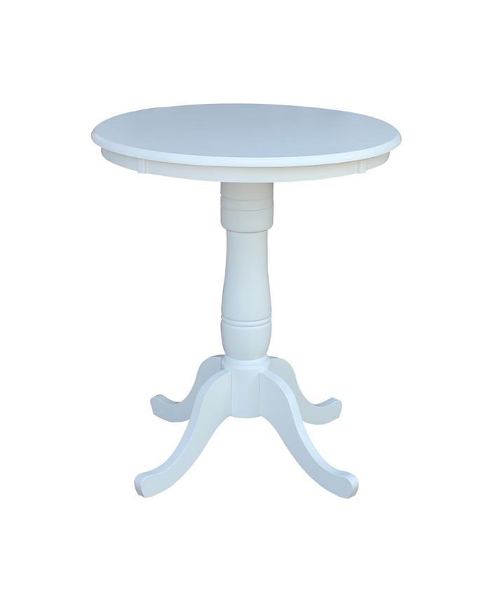 30 Round Top Pedestal Table- 34.9H International Concepts 30 Round Top Pedestal Table- 34.9H -Costway Shop
