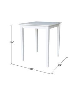 International Concepts Solid Wood Top Table - Counter Height -Costway Shop 12886025 fpx