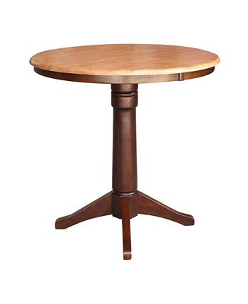 36 Round Top Pedestal Table - 34.9H International Concepts 36 Round Top Pedestal Table - 34.9H -Costway Shop