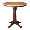 International Concepts 36 Round Top Pedestal Table - 34.9H