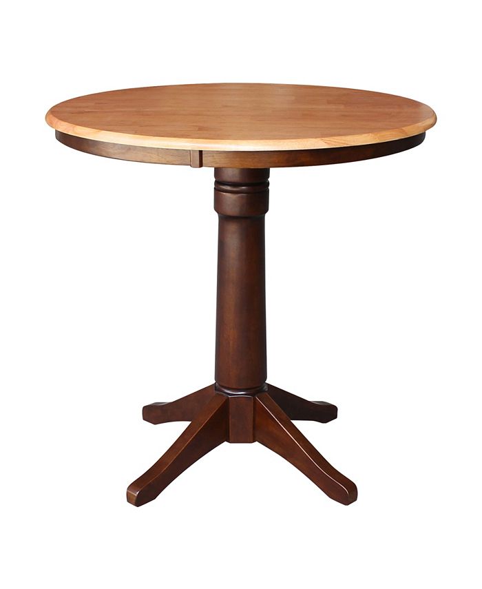 36 Round Top Pedestal Table - 34.9H International Concepts 36 Round Top Pedestal Table - 34.9H -Costway Shop