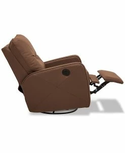 Furniture Erith Leather Power Swivel Glider Recliner -Costway Shop 13504145 fpx