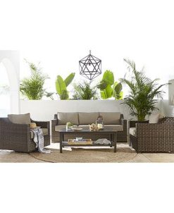 Furniture Camden Outdoor Wicker 3-Pc. Seating Set (1 Sofa & 2 Chairs), Created For Macy's -Costway Shop 13504951 fpx