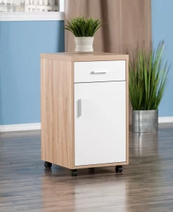 Winsome Kenner 1 Drawer Mobile Storage Cabinet -Costway Shop 13837555 fpx