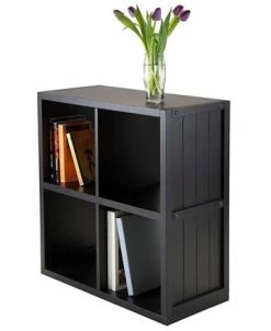 Winsome 2 X 2 Cube Shelf With Wainscoting Panel -Costway Shop 13837964 fpx