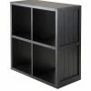 Winsome 2 X 2 Cube Shelf With Wainscoting Panel -Costway Shop 13837974 fpx