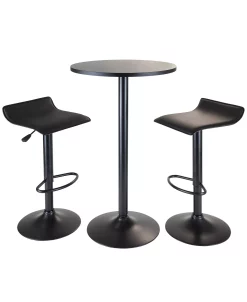 Winsome Obsidian 3-Piece Pub Set