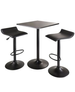 Winsome Obsidian 3-Piece Table Set