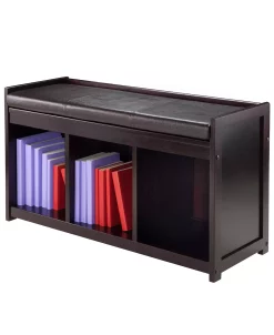 Winsome Addison 2-Piece Storage Bench With Cushion Seat -Costway Shop 13841969 fpx