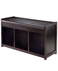 Winsome Addison 2-Piece Storage Bench With Cushion Seat