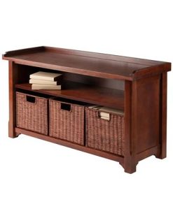 Winsome Milan 4-Piece Storage Bench Set -Costway Shop 13843569 fpx