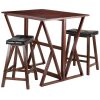 Winsome Harrington 3-Piece Drop Leaf High Table 1 Winsome Harrington 3-Piece Drop Leaf High Table -Costway Shop 13843593 fpx