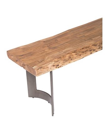 Bent Bench Extra Small Smoked Moe's Home Collection Bent Bench Extra Small Smoked -Costway Shop