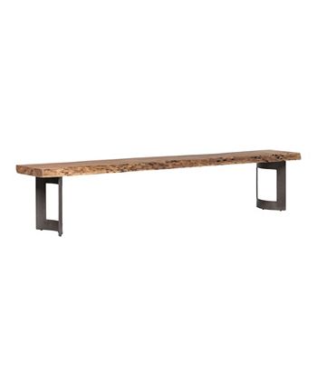 Bent Bench Extra Small Smoked Moe's Home Collection Bent Bench Extra Small Smoked -Costway Shop