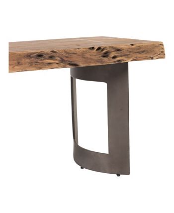 Bent Bench Extra Small Smoked Moe's Home Collection Bent Bench Extra Small Smoked -Costway Shop