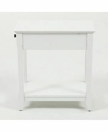 Luxen Home Slim Single Drawer End Table 4 Luxen Home Slim Single Drawer End Table - Image 2