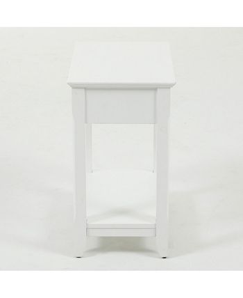 Luxen Home Slim Single Drawer End Table 5 Luxen Home Slim Single Drawer End Table - Image 3
