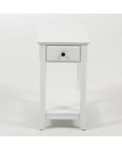 Luxen Home Slim Single Drawer End Table
