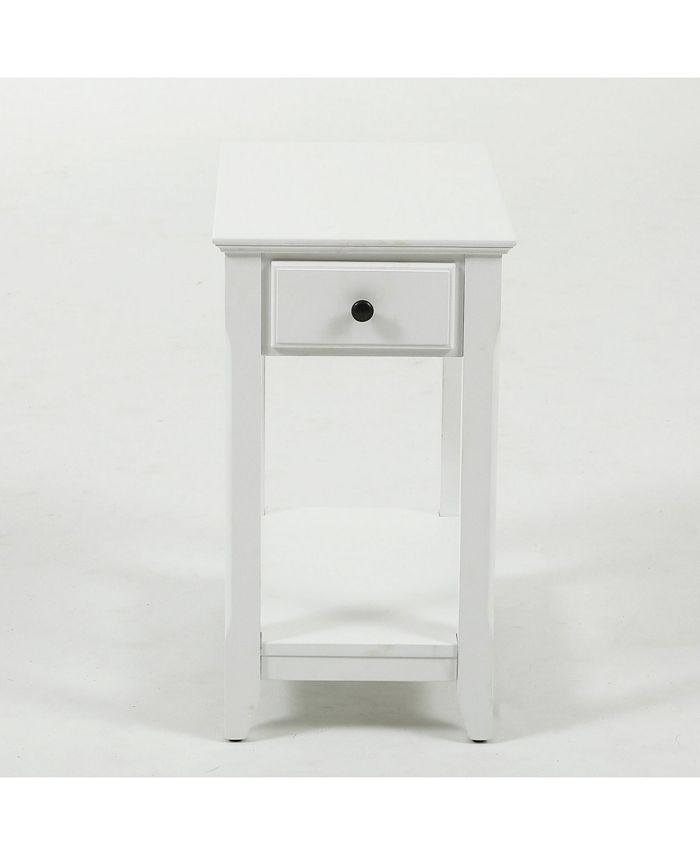 Luxen Home Slim Single Drawer End Table 3 Luxen Home Slim Single Drawer End Table
