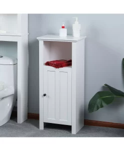 Luxen Home Wood Floor Bathroom Cabinet -Costway Shop 14353259 fpx