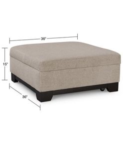 Furniture Elliot II 36 Fabric Square Storage Ottoman, Created For Macy's -Costway Shop 14423855 fpx
