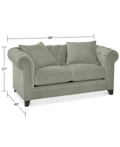 Martha Stewart Collection Ybridge 68 Loveseat, Created For Macy's -Costway Shop 14466143 fpx