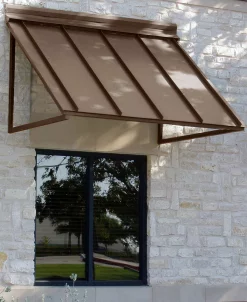 Awntech 4' Houstonian Metal Standing Seam Awning, 56 W X 24 H X 24 D -Costway Shop 15109585 fpx
