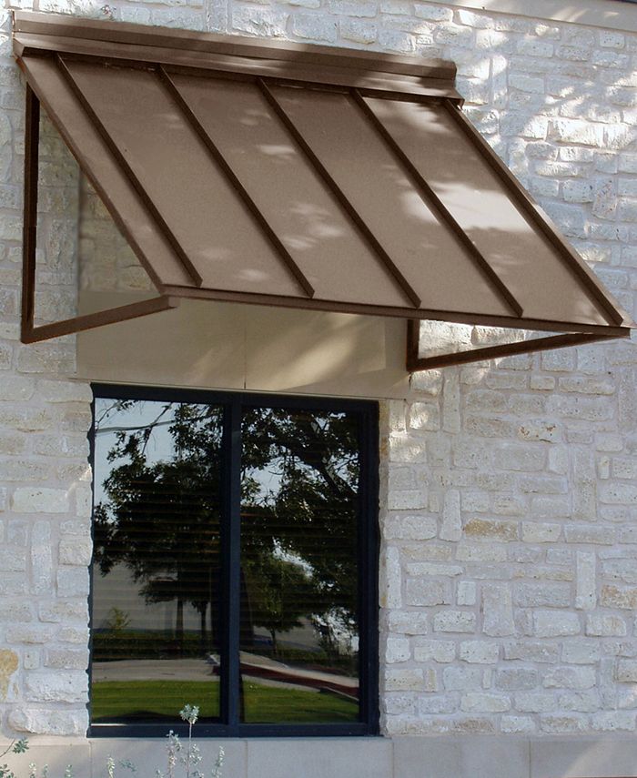 Awntech 4' Houstonian Metal Standing Seam Awning, 56 W X 24 H X 24 D 4 Awntech 4' Houstonian Metal Standing Seam Awning, 56 W X 24 H X 24 D - Image 2