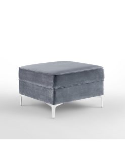 Inspired Home Giovanni Velvet Square Storage Ottoman With Metal Y-Legs -Costway Shop 15338499 fpx