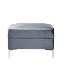 Inspired Home Giovanni Velvet Square Storage Ottoman With Metal Y-Legs -Costway Shop 15338500 fpx