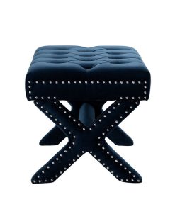 Inspired Home Louis Tufted Nailhead Ottoman With X-Legs 5 Inspired Home Louis Tufted Nailhead Ottoman With X-Legs -Costway Shop 15340003 fpx