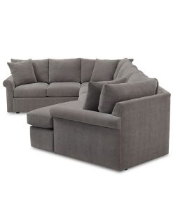 Furniture Wedport 3-Pc. Fabric Sectional With Cuddler Chaise, Created For Macy's -Costway Shop 15389973 fpx
