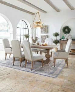 Furniture Rachael Ray Monteverdi 2 7-Pc. Dining Set (Table, 4 Upholstered Side Chairs & 2 Upholstered Arm Chairs) -Costway Shop 15418554 fpx