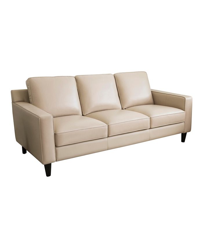 Jagger 83 Leather Sofa Abbyson Living Jagger 83 Leather Sofa -Costway Shop