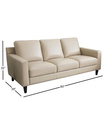 Jagger 83 Leather Sofa Abbyson Living Jagger 83 Leather Sofa -Costway Shop