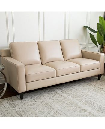 Jagger 83 Leather Sofa Abbyson Living Jagger 83 Leather Sofa -Costway Shop