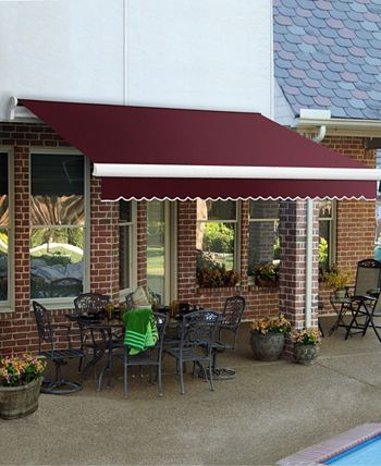 8' Maui Right Motor, Remote Retractable Awning, 78 Projection Awntech 8' Maui Right Motor, Remote Retractable Awning, 78 Projection -Costway Shop