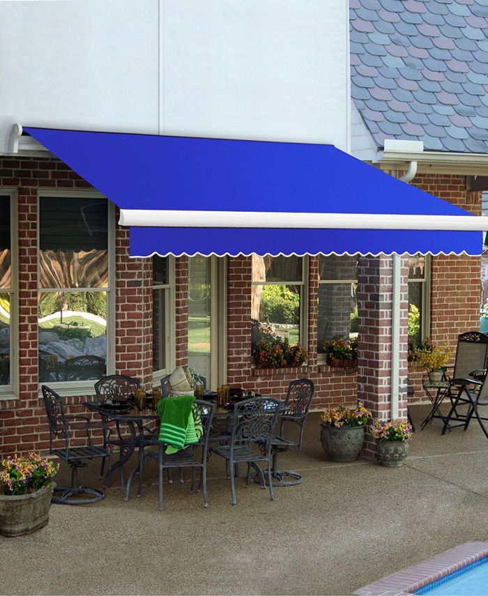 8' Maui Right Motor, Remote Retractable Awning, 78 Projection Awntech 8' Maui Right Motor, Remote Retractable Awning, 78 Projection -Costway Shop