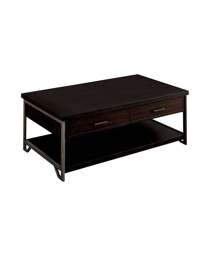 Malleena 2 Drawer Coffee Table Furniture Of America Malleena 2 Drawer Coffee Table -Costway Shop