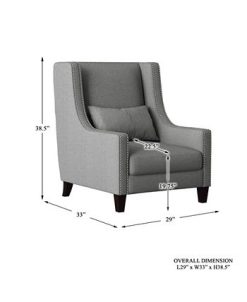 Homelegance Verona Wingback Chair -Costway Shop 15901490 fpx